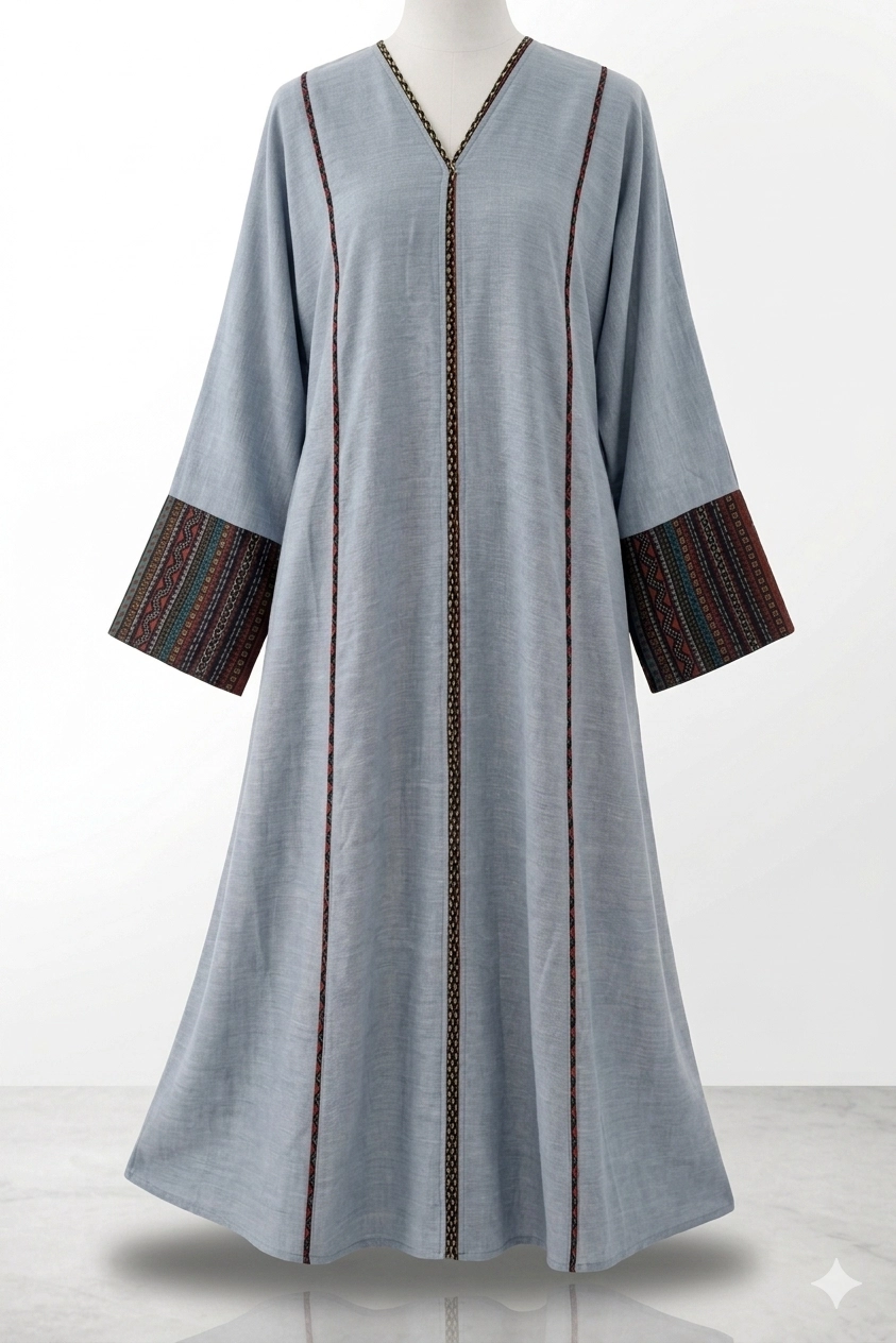 Light Grey saudi linen line