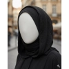 Black hooded abaya by Coco Loco and Libaas Co