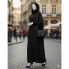 Black hooded abaya by Coco Loco and Libaas Co